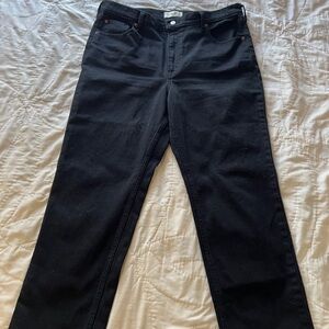 Abercrombie & Fitch Women's Black Straight Leg Jeans High Rise 90’s